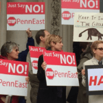 Local residents in New Jersey object to PennEast Pipeline. Credit: New Jersey LCV