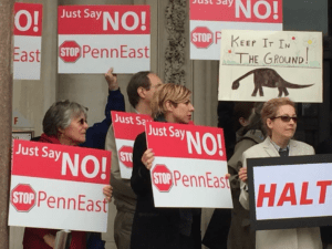Local residents in New Jersey object to PennEast Pipeline. Credit: New Jersey LCV