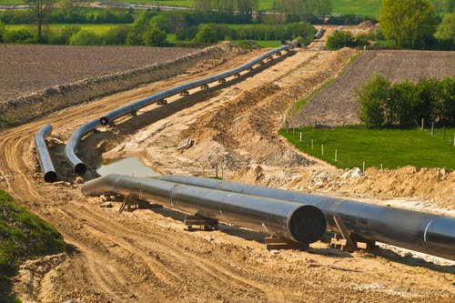 pipeline in construction