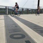 Cyclist on the Manayunk Bridge Trail