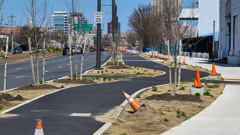 Delaware Avenue Bike Lane Construction