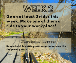 Ride your bike 3 times this week