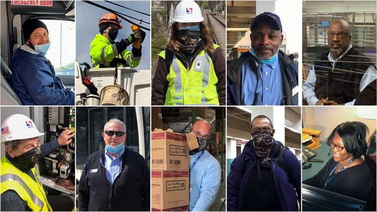 A collage of septa employees